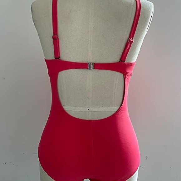 ATLANTIC BEACH turquoise one piece flattering one piece w tummy control NWT - Picture 4 of 4